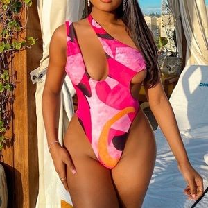 Pink Pebbles One Piece Swimsuit